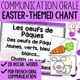 FRENCH Easter Oral Communication Chant Game - Pâques