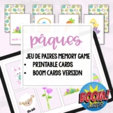 FRENCH Easter Printable Memory Game Kinder Digital Learnin