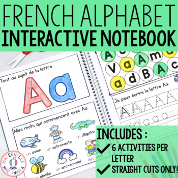 Preview of FRENCH Phonics - Alphabet Interactive Notebook - Cahier interactif (alphabet)