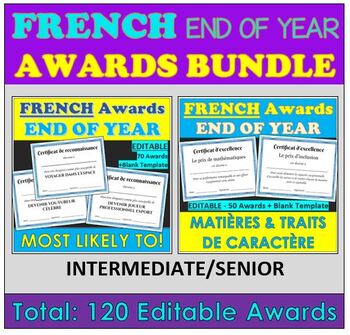 French award certificates