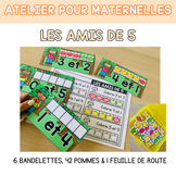 FRENCH FALL Math Center Numbers to 5 - Les nombres de 1 à 5