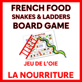 FRENCH FOOD Snakes & Ladders Board Game - Jeu de l'oie LA 