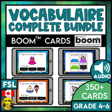 FRENCH FSL Vocabulary Bundle | Vocabulaire | Boom Cards wi