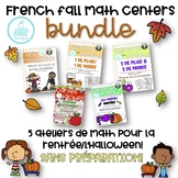 FRENCH Fall Halloween Math Centers - Ateliers de Maths en 