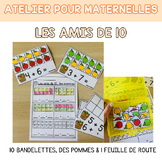 FRENCH Fall Math Center Counting numbers 1-10 - Les amis de 10