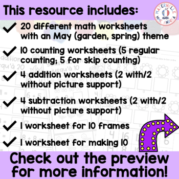 french first grade no prep math worksheets may premiere annee