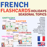 FRENCH Flashcards Bundle | Holidays and Seasonal Topics (6
