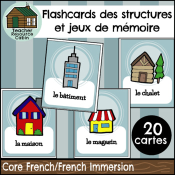 Preview of FRENCH Flashcards des structures | Structures Flashcards and Memory Game