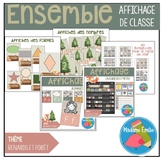 FRENCH Fox and forest classroom decor BUNDLE/ Ensemble aff