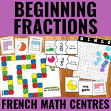 FRENCH Fractions Centres for Guided Math Incl. Comparing &
