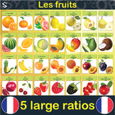 FRENCH Fruits Vocabulary Large Posters (118.9x84.1cm)- LES