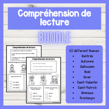 Preview of FRENCH BUNDLE Easy Reading Comprehension | Compréhension de lecture