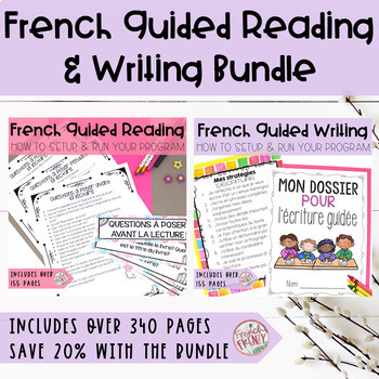Preview of FRENCH GUIDED READING AND WRITING BUNDLE - PRIMARY/JUNIOR