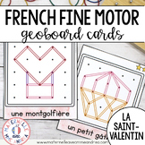 FRENCH Geoboard Valentine's Day Math Centre - La Saint-Val