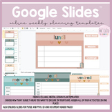 FRENCH Google Slides™ Online Weekly Planning Templates