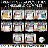 FRENCH Google Slides et FRENCH SEESAW | BUNDLE | 1re