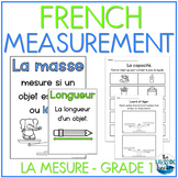 FRENCH Grade 1 Measurement Unit | Grade 1 French Measureme