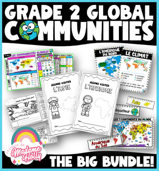 Preview of FRENCH Grade 2 Global Communities Bundle
