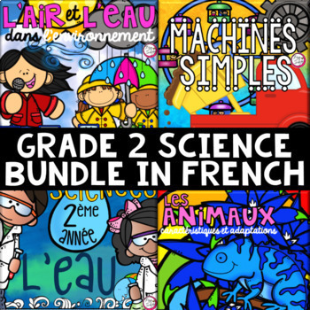 Preview of FRENCH Grade 2 Science BUNDLE