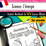 FRENCH Grade 2 Science - L'énergie - Sound and Light - Wor