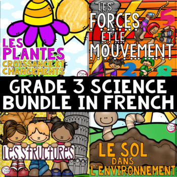 Preview of FRENCH Grade 3 Science BUNDLE