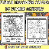 FRENCH HALLOWEEN Colour by Number- Coloriage par numéro