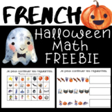 FRENCH Halloween Math FREEBIE!