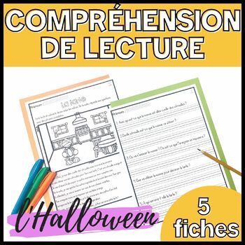 Preview of FRENCH Halloween Reading Comprehension - Compréhension de lecture de l'Halloween