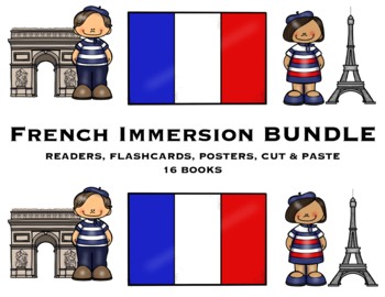 Preview of FRENCH IMMERSION BUNDLE - EMERGENT READERS - 16 BOOKS