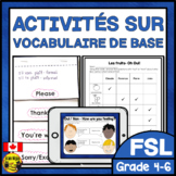 FRENCH Introductory Vocabulary Unit