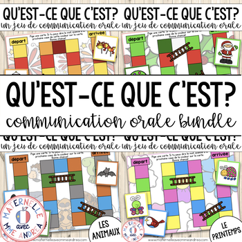 Preview of FRENCH Jeu de communication orale BUNDLE (Oral Communication Game)