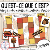 FRENCH Jeu de communication orale - Fall (Autumn Oral Comm