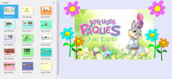 Preview of FRENCH- Joyeuses Paques Introduction to Vocab-- Smart Board