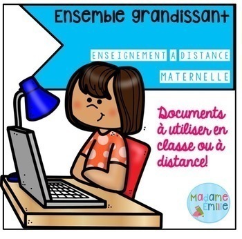 Preview of FRENCH Kindergarten Distance Learning Bundle/ Enseignement à distance MATERNELLE