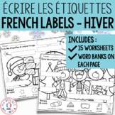 FRENCH Labelling Worksheets - Écrire les étiquettes - Hive
