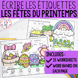 FRENCH Saint Patrick's Day, Easter Labelling Worksheets - 