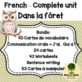 FRENCH Language Literacy Bundle Dans la Forêt