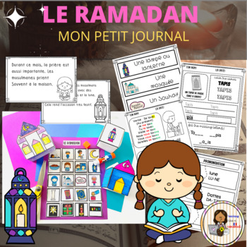 Preview of FRENCH Le Ramadan / Ramadan / Eid : Mini reader , Writing and Crafts