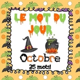 FRENCH Le mot du jour - Octobre (Halloween & Thanksgiving 