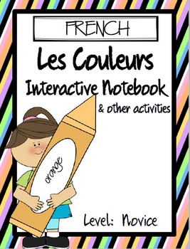Preview of FRENCH - Les Couleurs Interactive Notebook and Other Activities