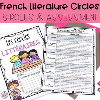 Preview of FRENCH Reading - Literature Circles Booklet with Roles / Cercles littéraires