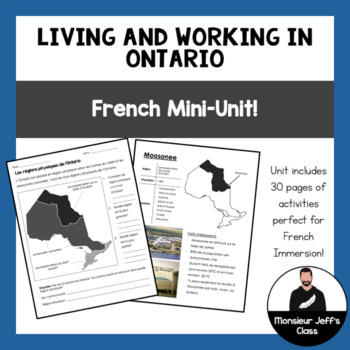 Preview of FRENCH Living and Working in Ontario Mini-Unit