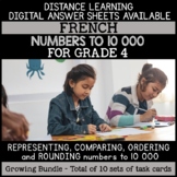 FRENCH MATH DIGITAL TASK CARDS FOR NUMBERS TO 10 000 (GRAD