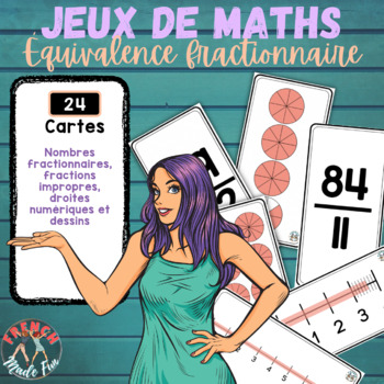 Preview of FRENCH MATHS | GAME/JEU | FRACTIONS | DROITES NUMÉRIQUES | NUMBER LINES | FUN