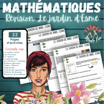 Preview of FRENCH MATHS | REVISION | FIN D'ANNÉE | END OF YEAR | PRINTABLE | NO PREP