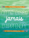 FRENCH MOTIVATIONAL POSTER - FREEBIE (AFFICHE)