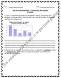 FRENCH Math Test - Data Management / Gestion de données - 