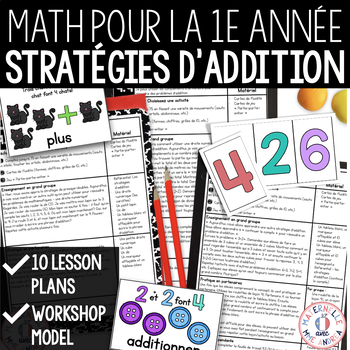 Preview of FRENCH Math Unit - Addition Within 10 (Addition Strategies) Addition jusqu'à 10