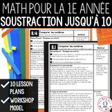 FRENCH Math Unit - Subtraction Within 10 - Soustraction ju