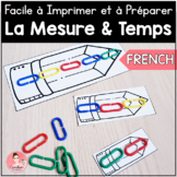 FRENCH Measurement and Time Math Centers | Easy Print and Prep